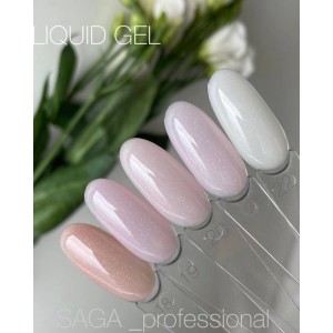 Моделюючий гель Saga Liquid Gel №18 (беж із шимером) 15 мл. Photo 2